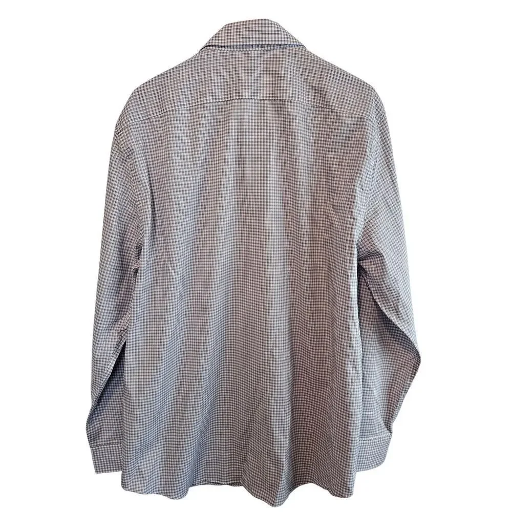 Banana Republic Non Iron Slim Fit Shirt Mens XXL Button Purple Preppy Academia